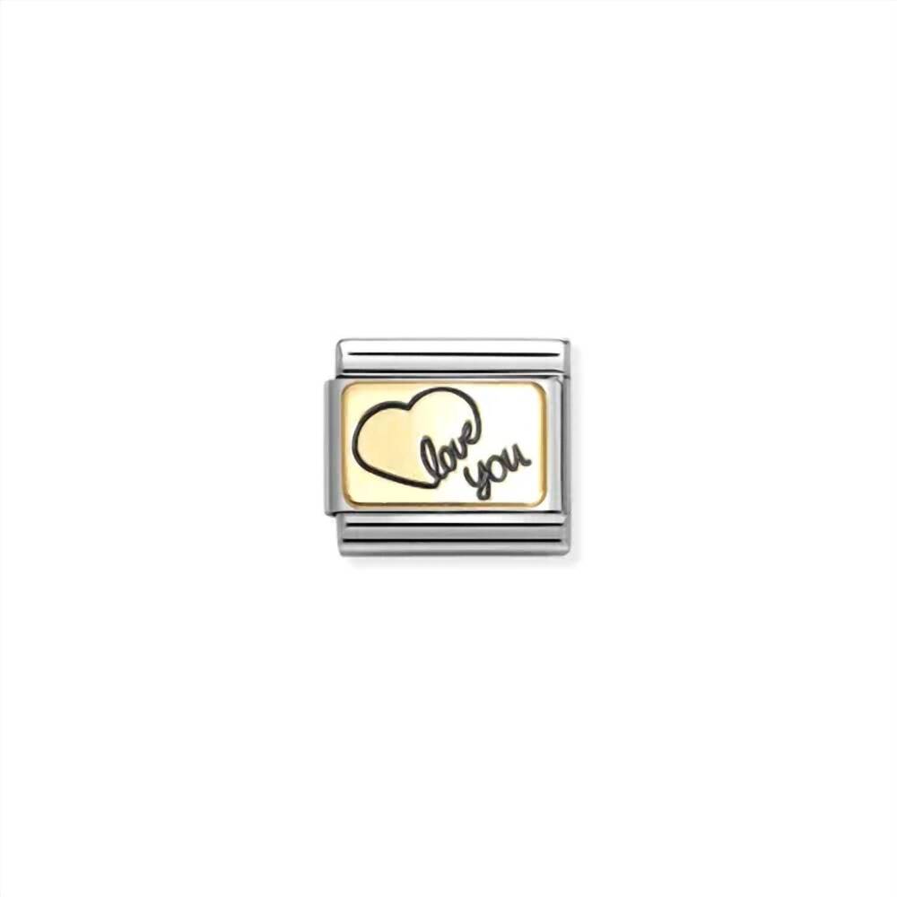 NEW NOMINATION unisex composable classic links in love you heart